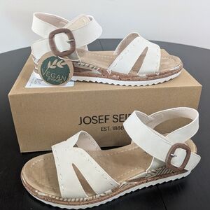 Josef Seibel - Nadine - Crème Strappy Women's Sandal -  New In Box